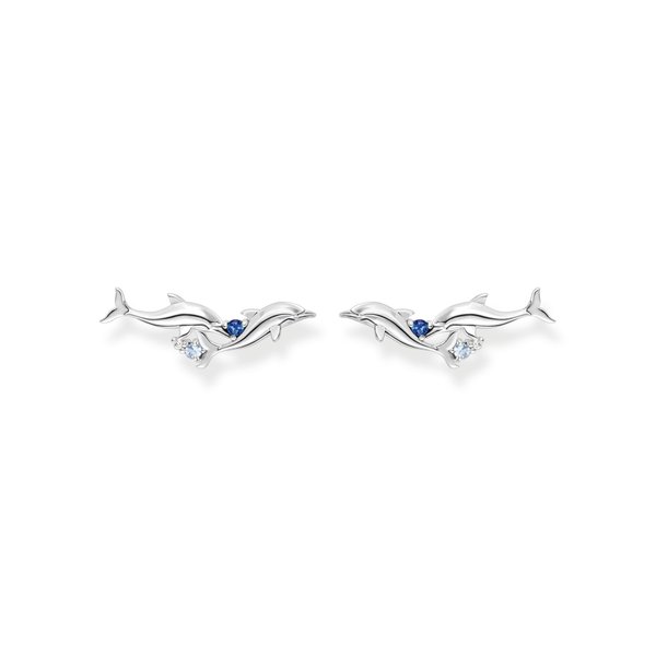 Thomas Sabo Úszó delfinek beakasztós ezüst fülbevaló H2232-644-1