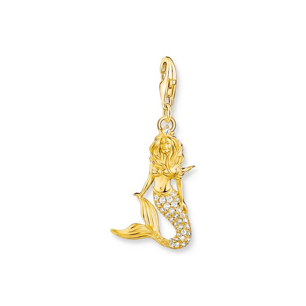 Thomas Sabo Aranyozott sellő ezüst charm 1887-414-7