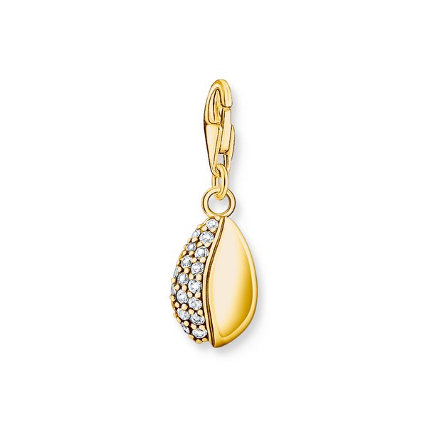 Thomas Sabo Aranyozott kauri kagyló ezüst charm 1895-414-14