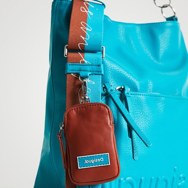 Desigual Half logo butan türkiz táska 22SAXP37/5013