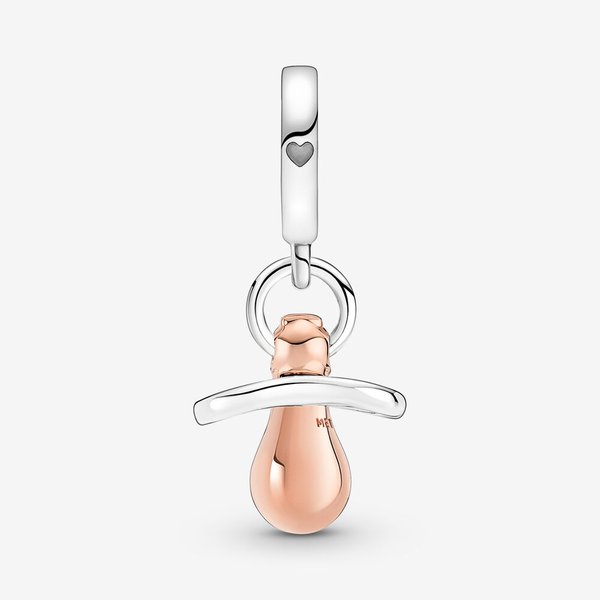 Pandora ékszer Bébi cumi rozé ezüst függő charm 781490C01
