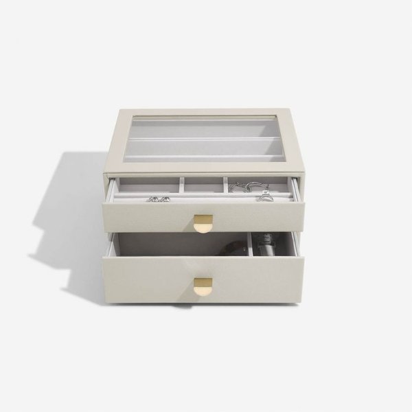 Stackers Bézs classic 2 fiókos ékszerdoboz szett 76060