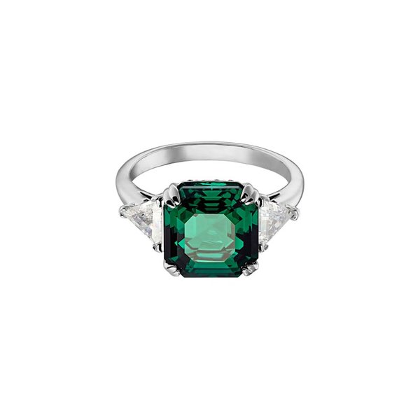 Swarovski Attract trilogy zöld köves gyűrű 