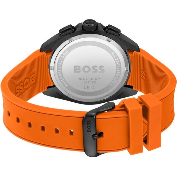 Boss Volane narancs szilikon szíjas férfi óra 1513957