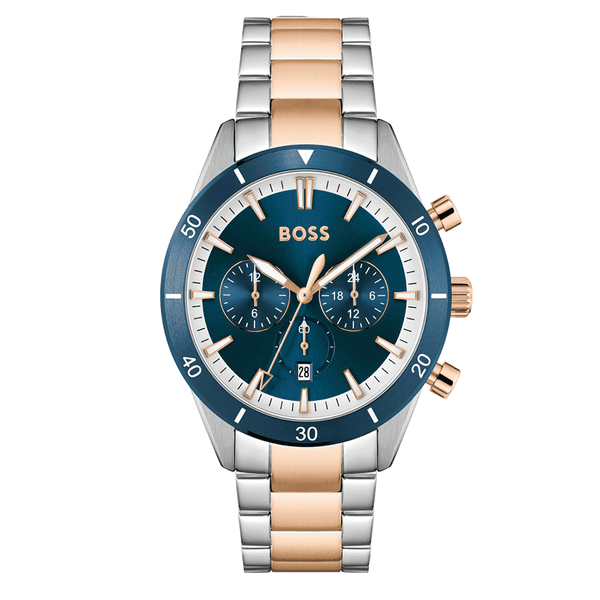 Boss Santiago dual time férfi óra 1513937