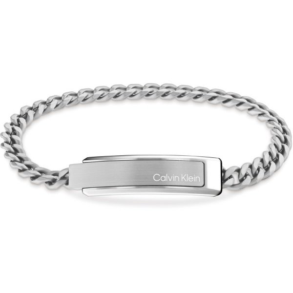 Calvin Klein Acél férfi karkötő mágneskapoccsal CK logóval 35000048