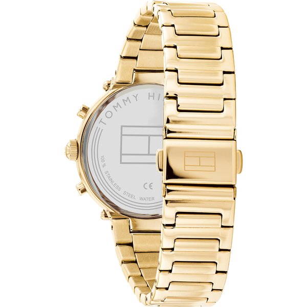 Tommy Hilfiger Emery arany színű női óra fehér számlappal 1782490