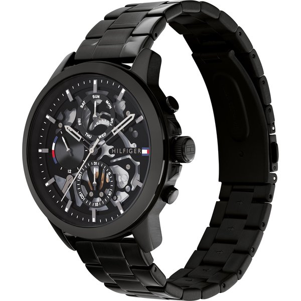 Tommy Hilfiger Henry fekete fém szíjas férfi óra 1710478