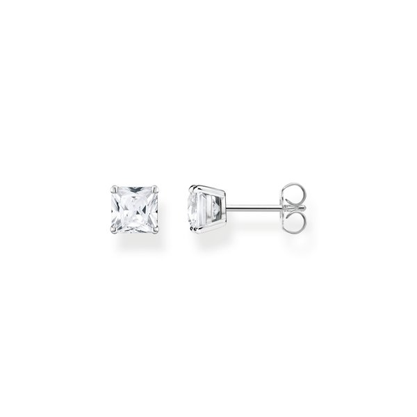 Thomas Sabo Ezüst fülbevaló szögletes fehér kővel H2174-051-14
