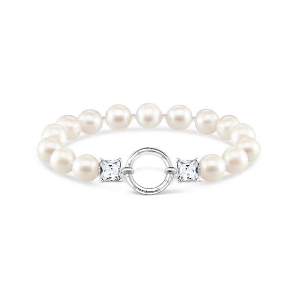 Thomas Sabo Gyöngyök és cirkónia ezüst karkötő 