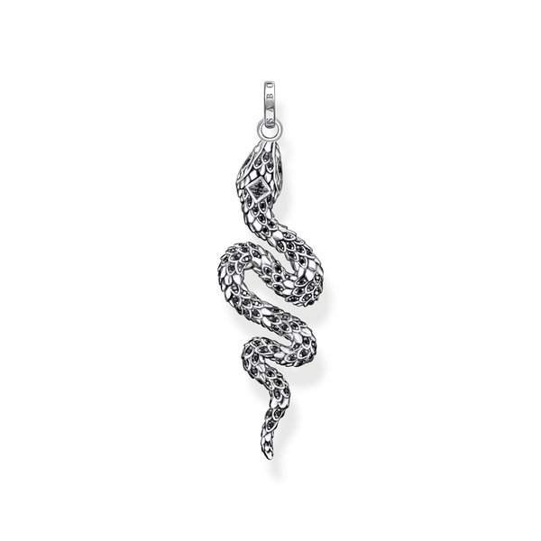 Thomas Sabo Kígyó ezüst medál fekete kövekkel PE945-643-11