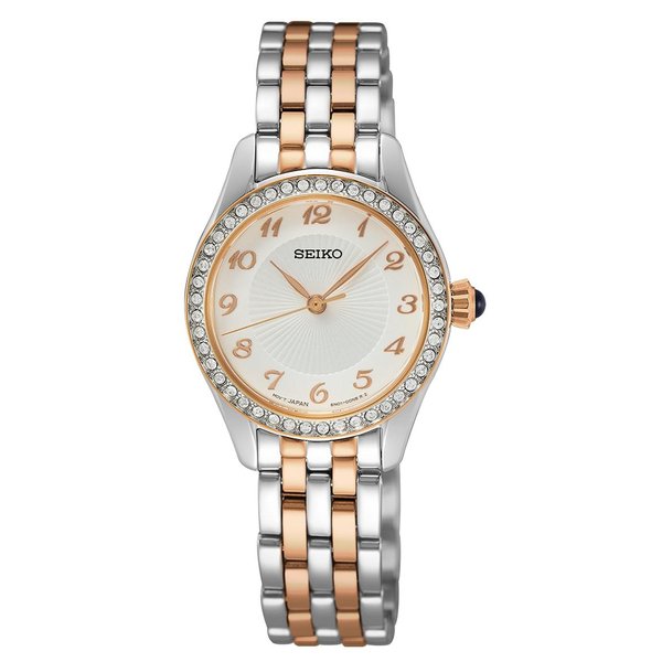 Seiko Classic Swarovski köves fémcsatos női karóra SUR386P1