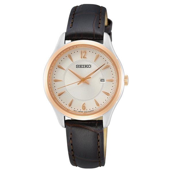 Seiko Classic bőrszíjas női karóra SUR428P1