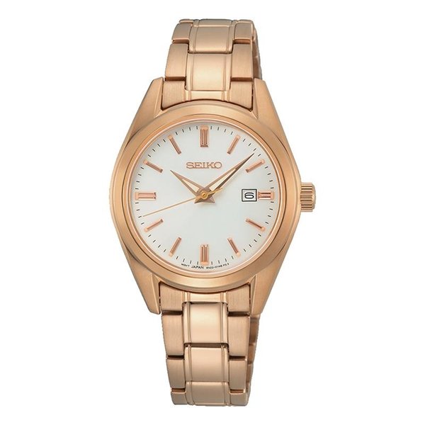 Seiko Classic fémcsatos rosé női karóra SUR630P1