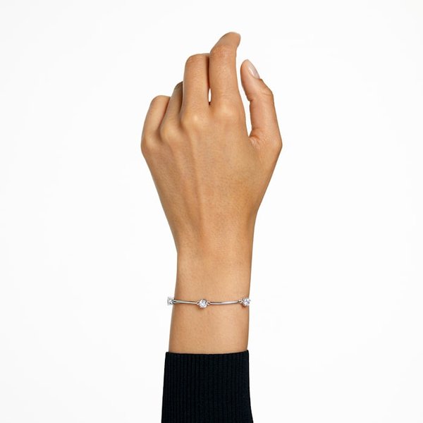 Swarovski Constella ezüst színű karkötő kristályokkal 5641680