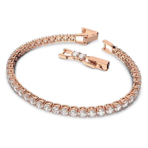 Swarovski Tennis deluxe rozé karkötő kristályokkal 5464948