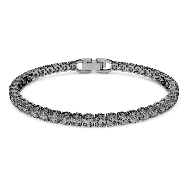 Swarovski Tennis deluxe ruthénium bevonatú karkötő kristályokkal 5514655