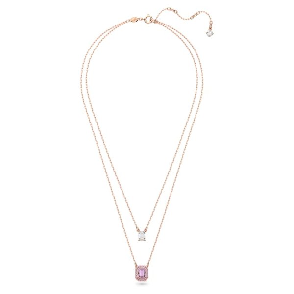 Swarovski Millenia dupla rozé nyaklánc rózsaszín kristállyal 5640558