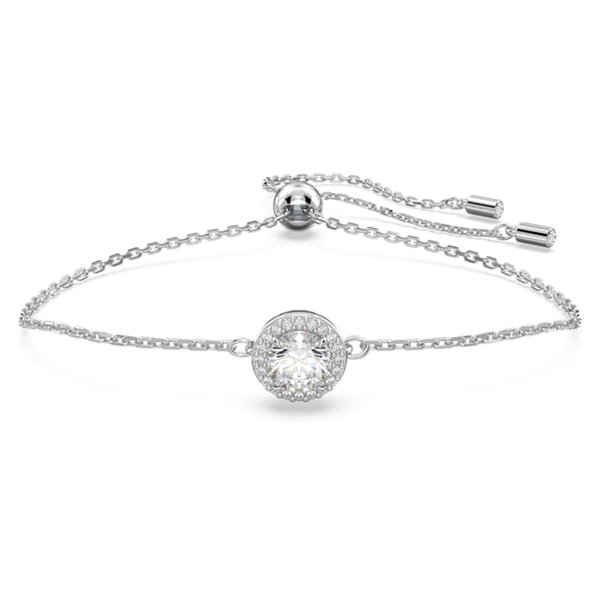 Swarovski Constella állítható ezüst színű karkötő kristályokkal 5648997
