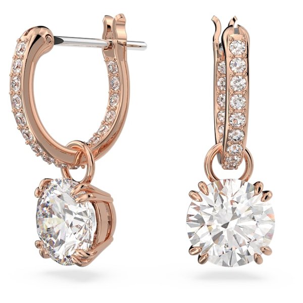 Swarovski Constella rozé függő fülbevaló kristállyal 5639975