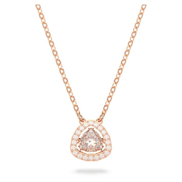 Swarovski Millenia rozé nyaklánc háromszög alakú rózsaszín kristállyal 5640292