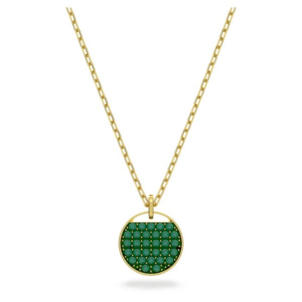 Swarovski Ginger arany tónusú nyaklánc zöld kristályokkal 5642939