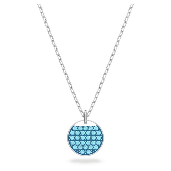 Swarovski Ginger ezüst színű nyaklánc kék kristállyal 5642957