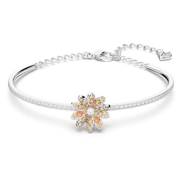 Swarovski Örök virág ezüst színű karperec sárga kristályokkal 5642890