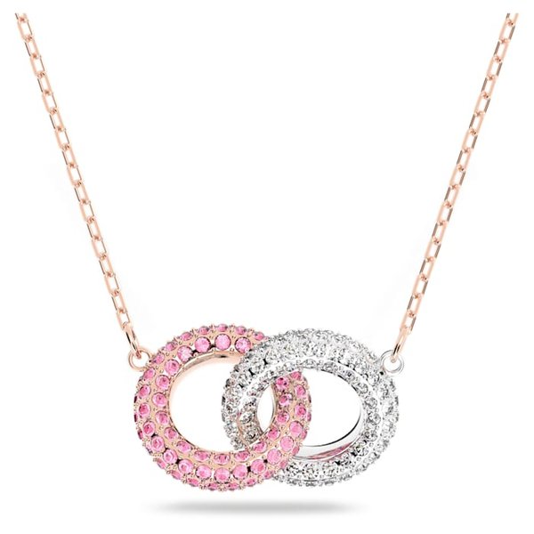 Swarovski Stone dupla karika rozé nyaklánc 5642884