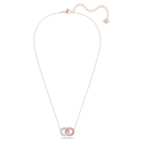Swarovski Stone dupla karika rozé nyaklánc 5642884