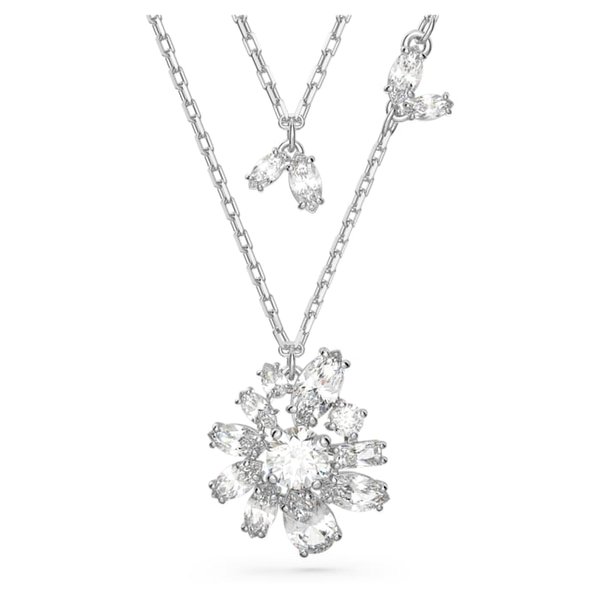 Swarovski Gema kétsoros ezüst színű nyaklánc 5644658