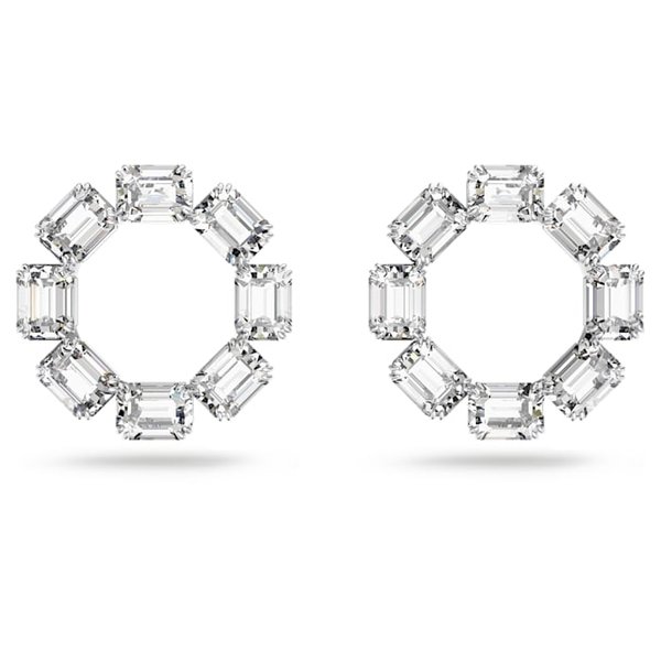 Swarovski Millenia szögletes csiszolású karika fülbevaló 5618629