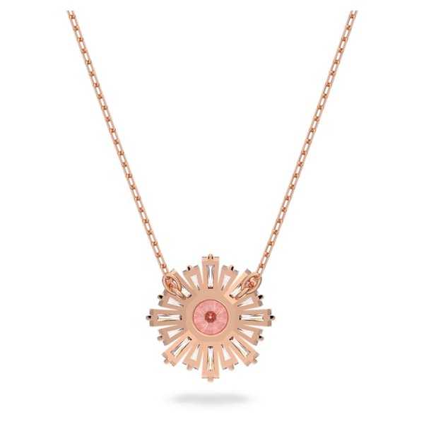 Swarovski Sunshine rozé nyaklánc rózsaszín és fehér kristályokkal 5642961