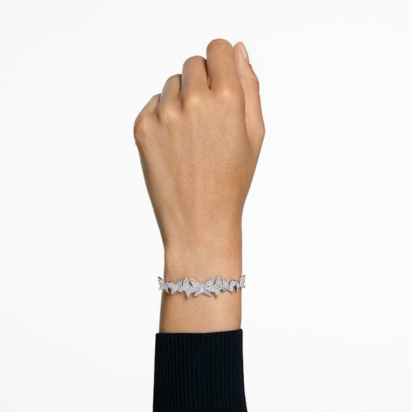 Swarovski Lilia ezüst színű állítható pillangós karkötő 5636429