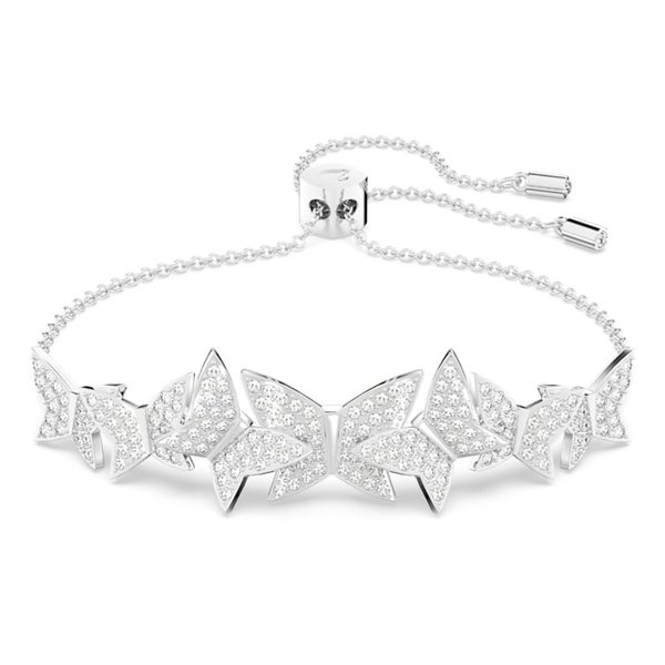 Swarovski Lilia ezüst színű állítható pillangós karkötő 5636429