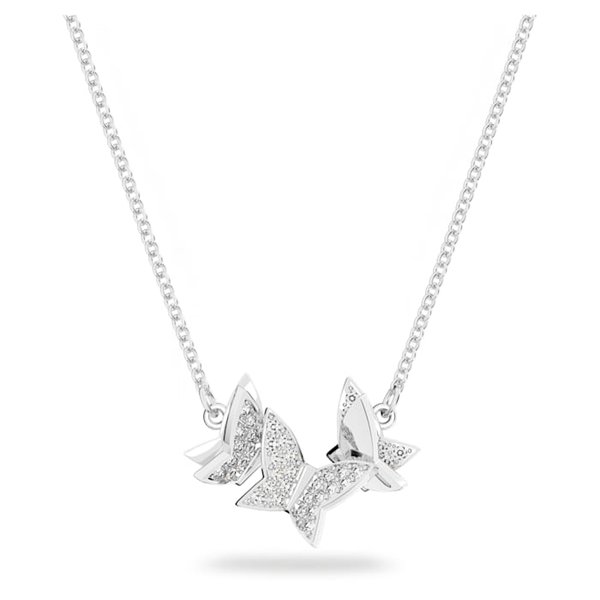 Swarovski Lilia ezüst színű pillangós nyaklánc 5636421