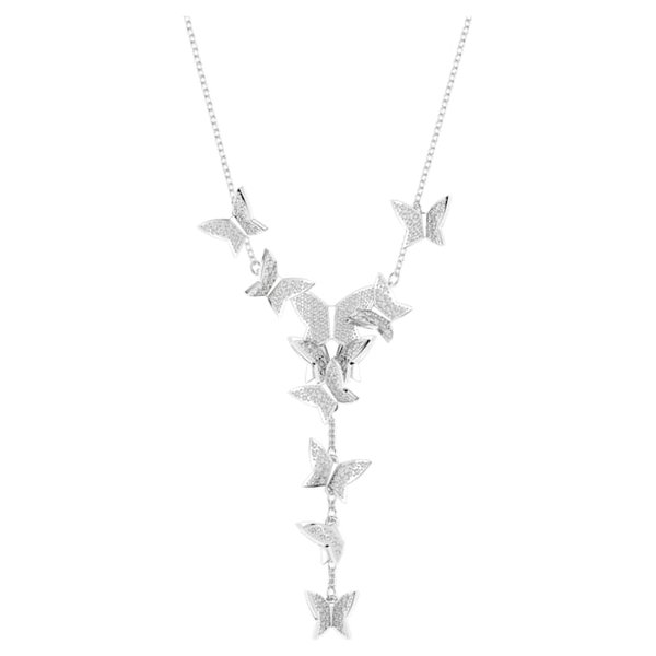 Swarovski Lilia ezüst színű pillangós Y nyaklánc 5636415