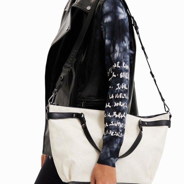 Desigual Logorama libia bézs táska 22WAXPA4-1008