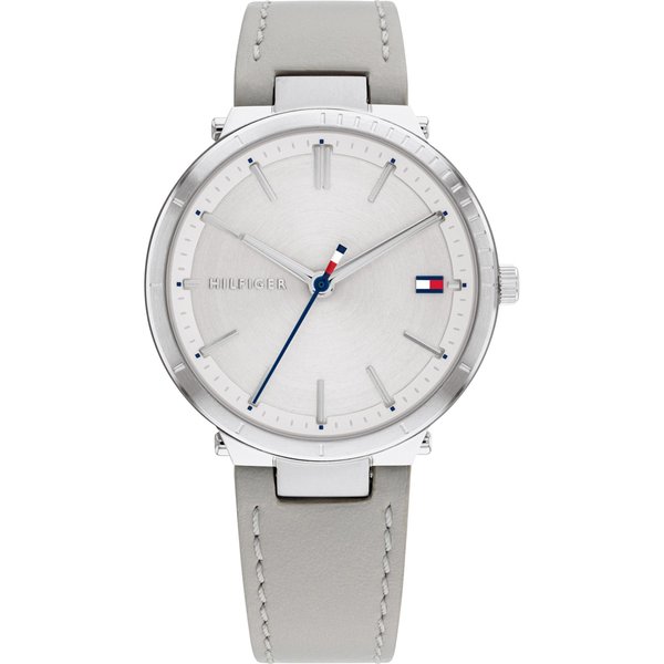 Tommy Hilfiger Zoey drapp bőrszíjas ezüst női óra 1782410