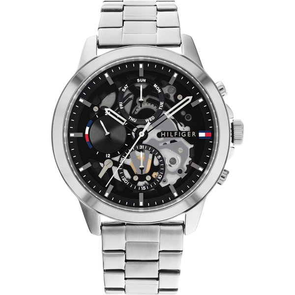 Tommy Hilfiger Henry ezüst színű férfi óra fekete számlappal 1710477