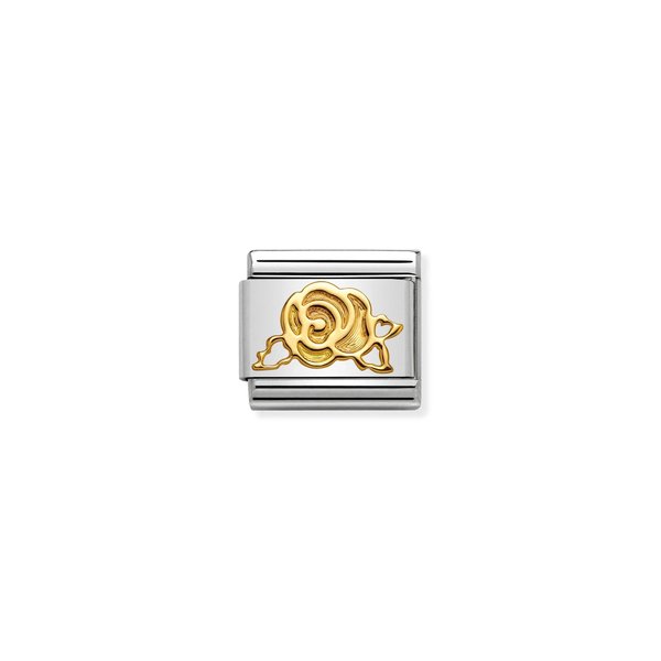 Nomination Arany rózsa charm 030162-19