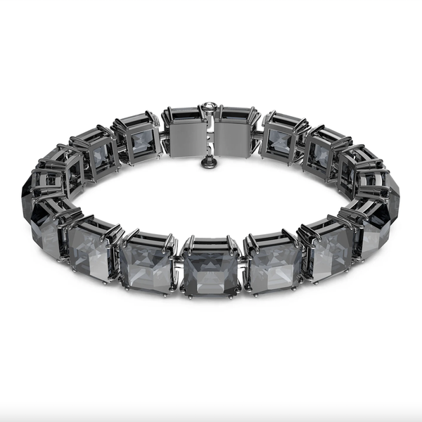 Swarovski Millenia ruténium bevonatú karkötő szürke szögletes kristályokkal 5612682
