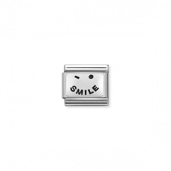 Nomination Ezüst smile charm 330109-57