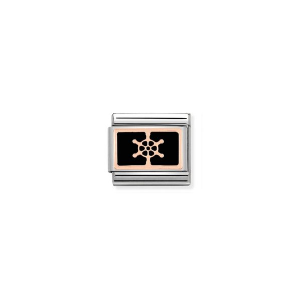 Nomination Rozé hajó kormánykerék charm 430201-17
