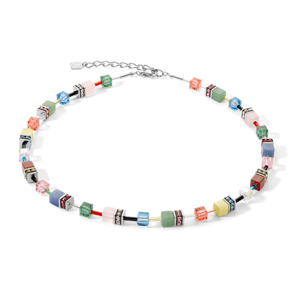 Coeur de Lion GeoCUBE ezüst színes multicolor nyaklánc 4905/10-1584