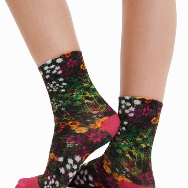 Desigual Sock flowers színes zokni 22WALA11