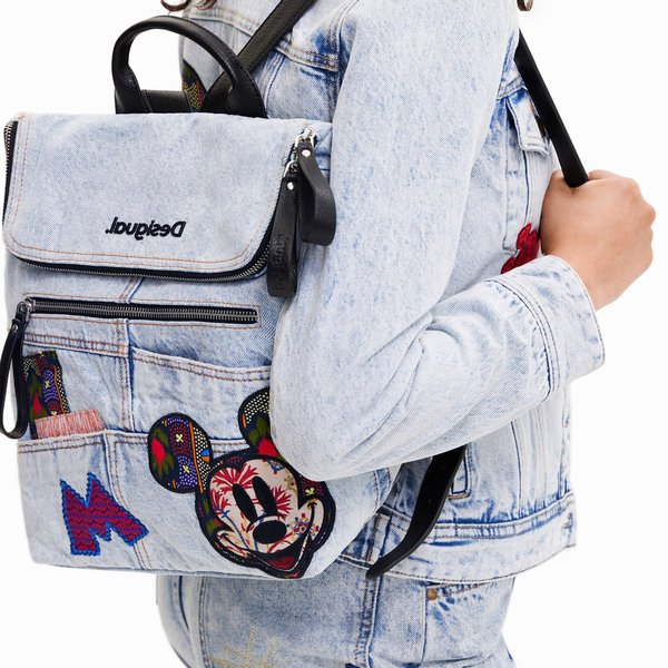 Desigual Mickey denim lacroix nerano hátizsák 22WAKD01