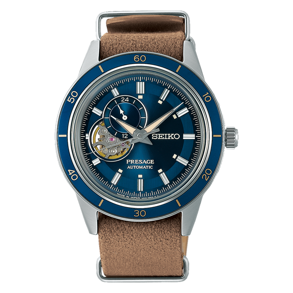 Seiko Presage Style 60's 'Denim' kék férfi automata karóra SSA453J1