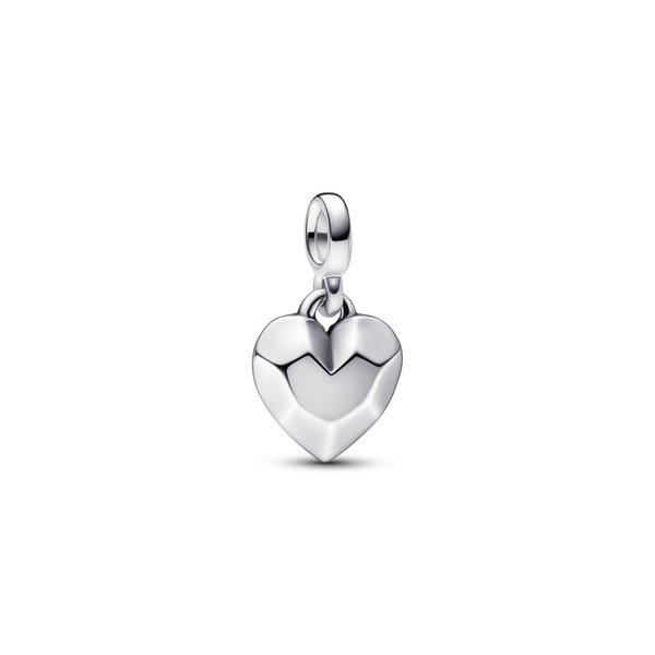 Pandora ékszer ME csiszolt szív mini függő charm 792305C00
