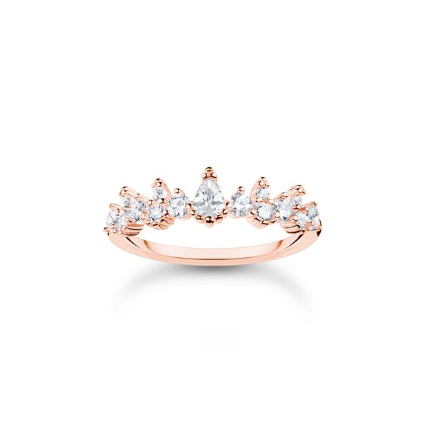 Thomas Sabo Jégkristályok rozé gyűrű cirkóniával 